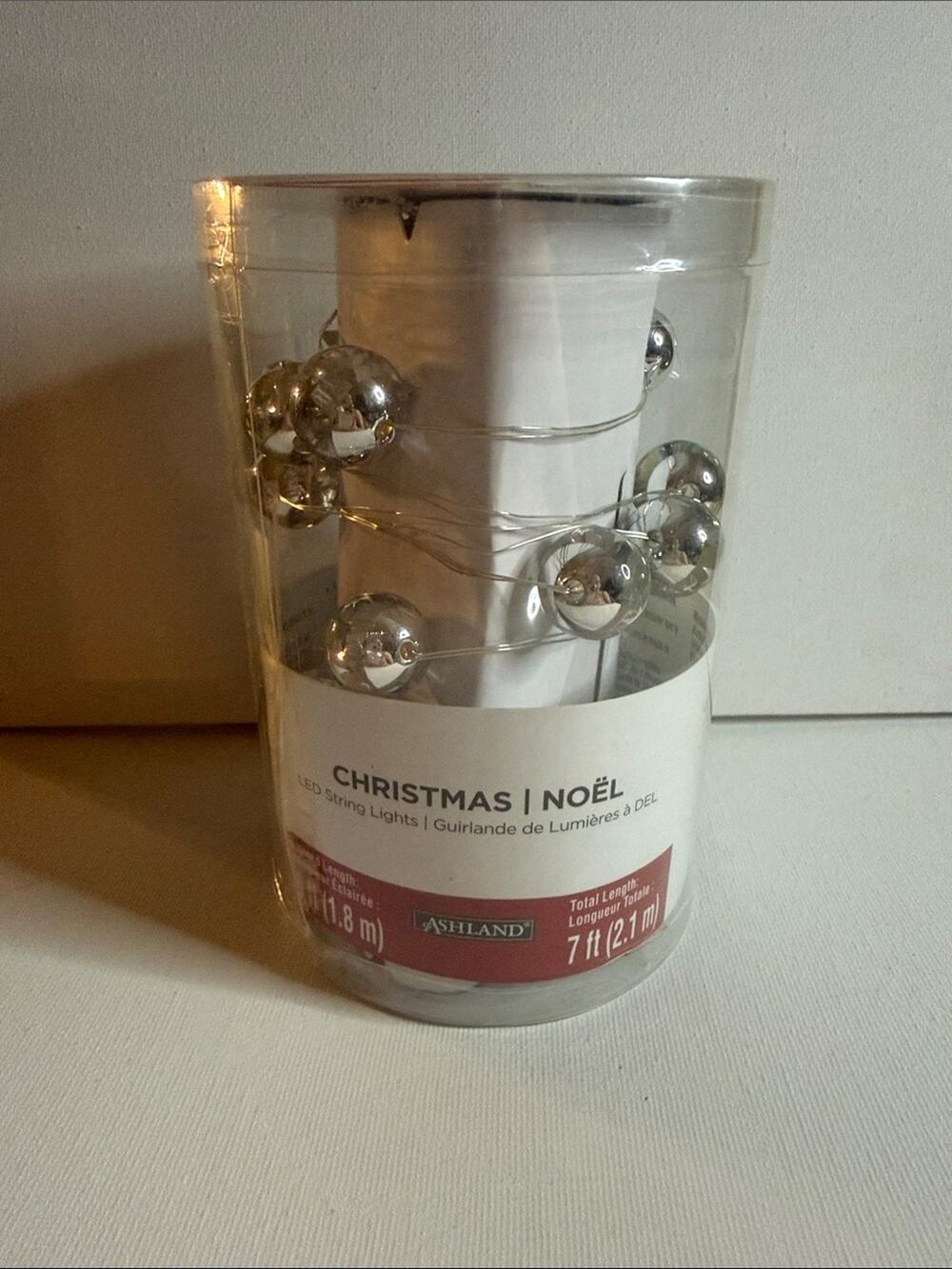 Ashland Silver Mirrored LED Ball String Lights